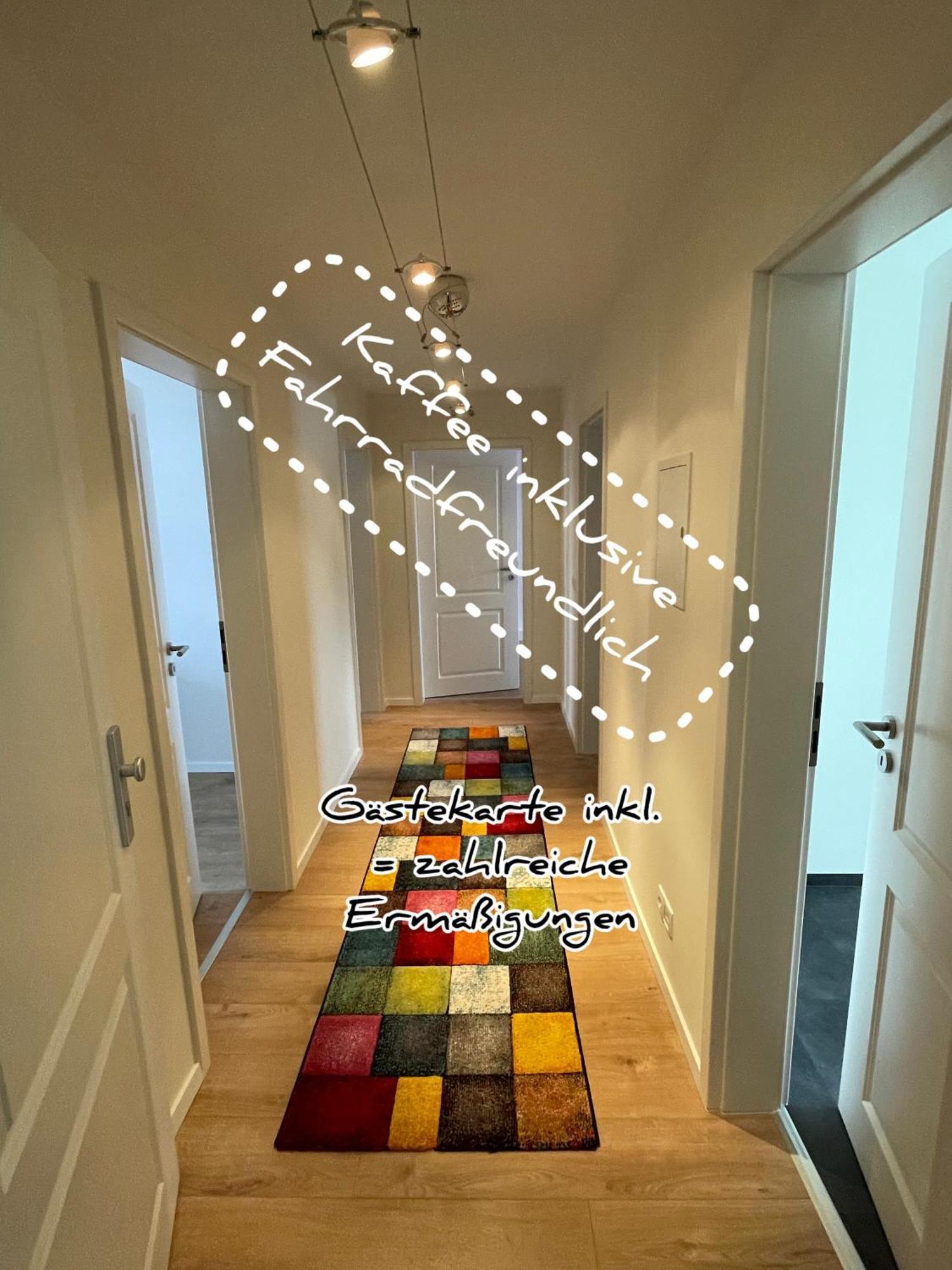 Schoene Neue 4 Zimmer Wohnung Mit Sued-Balkon Bis 8 Personen Naumburg  Dış mekan fotoğraf